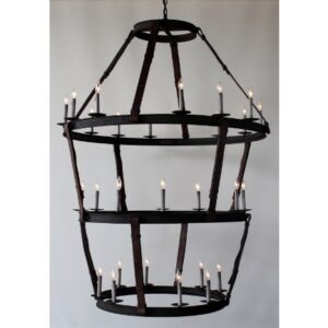 7078B Reverse Cordiff Chandelier (Leather) - Image 1