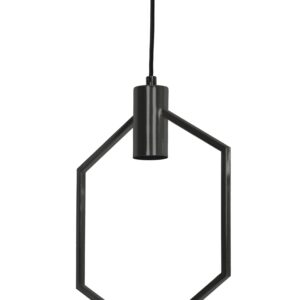 11117 - Hexa Pendant - Matte Black - Image 3